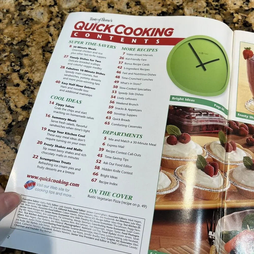 Lot Of Taste Of Homes Quick Cooking Back Issues Recipes Magazines 2005 set Of 6